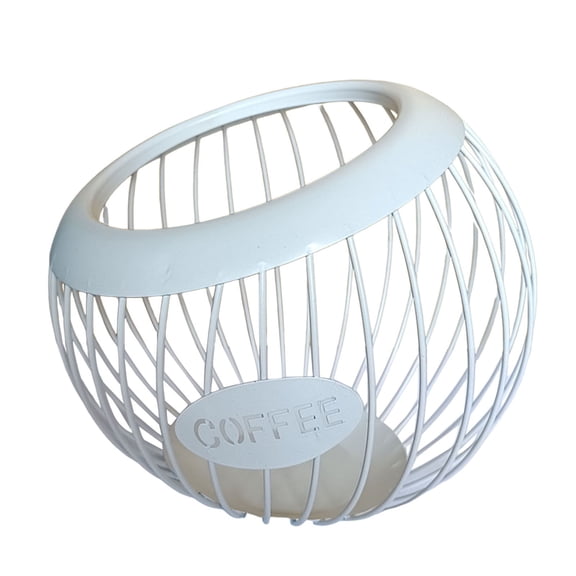 Large Capacity Coffee Pod Holder Metal Storage Organizer for Coffee Bar Accessories Ideal Coffee Station Countertop Pod Dispenser