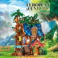 thumbnail image 4 of NICKSUN Tree House Bricks Model Toys Set for Adult, DIY European Century Forest House Building Blocks Street View Sets, Birthday Christmas Gift for Teens (2566 Pieces), 4 of 8