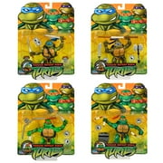 Teenage Mutant Ninja Turtles: Classic 4 2003 Turtles 4-Pack Figure Bundle by Playmates Toys