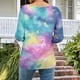 thumbnail image 4 of Tejiojio Womens Summer Crew Neck Casual T Shirt 3/ Length Sleeve Blouses Tops Athletic T-Shirt for Women Graphic S-3XL, 4 of 7