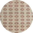 thumbnail image 1 of Ahgly Company Indoor Round Abstract Dark Almond Brown Abstract Area Rugs, 7' Round, 1 of 6
