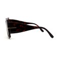 thumbnail image 4 of Womens Trendy Squared Rectangular Butterfly Sunglasses Tortoise Brown, 4 of 4