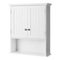 thumbnail image 1 of Pemberly Row Contemporary Premium MDF Wall Cabinets with 2 Doors in White, 1 of 12