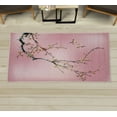 thumbnail image 1 of Nature Decorative Rug, Flowers Buds and Birds with Cherry Branches Style Art Painting Effect, Quality Carpet for Bedroom Dorm and Living Room, 6 Sizes, Pale Pink, by Ambesonne, 1 of 1