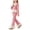 Pink, variant on Spazoro Girls 2PC Outfit Sets, Fall Long Sleeve Round Neck Elastic Waist Matching Casual Clothing for Daily Wear Pink Size 5-6