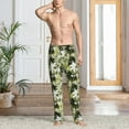 thumbnail image 5 of Uemuo Hawaii Palms Pattern Men's Wide Leg Palazzo Lounge Pants with Pockets Light Weight Loose Comfy Casual Pajama Pants-Medium, 5 of 9