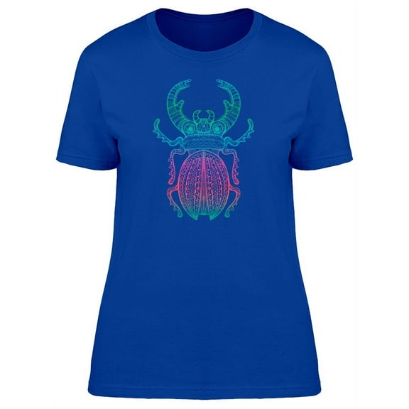 Lovely Watercolor Beetle T-Shirt Women -Image by Shutterstock, Female Small