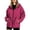 Hot Pink, variant on Womens Cinched Waist Hooded Jacket Lightweight Waterproof Windproof Coat Summer Outdoor Daily Wear(Wine/M)