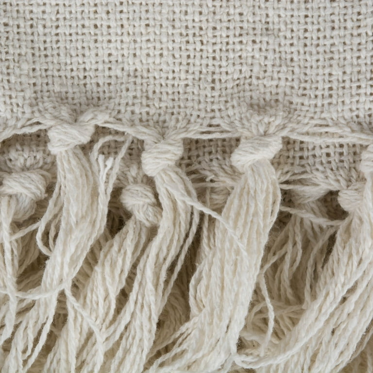DII Rustic Farmhouse Cotton Cabana Striped Throw Blanket Blackberry