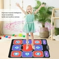 thumbnail image 3 of Dance Musical Pad, PVC Early Education Dance Rhythm Step Play Mat Safe Hand Foot Coordination Improving  For Children For TV, 3 of 8