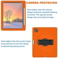 thumbnail image 5 of Dteck iPad Pro 12.9 inch Case 2022/2021/2020/2018, Shockproof Protective Case with 360 Rotating Hand Strap Stand Shoulder Strap Sturdy Rugged Case for iPad Pro 6th/5th/4th/3rd Gen 12.9", Orange, 5 of 8