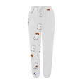 thumbnail image 5 of XQYLOS Girls Wide Leg Sweatpants Halloween Pumpkin High Waisted Baggy Pants Fashion Teen 𝖣rawstring Athletic Joggers 𝖲tretch Comfort Casual Elastic Waist Cozy, 5 of 5