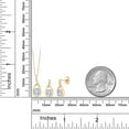 thumbnail image 4 of Gem Stone King 18K Yellow Gold Plated Silver Diamond Pendant and Earrings Jewelry Set with Moissanite (1.94 Cttw), 4 of 4
