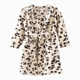 thumbnail image 4 of Boys Girls Kids Hooded Bathrobe,Soft Flannel Loungewear Robe with Adjustable Tie,Cartoon Print,for Toddlers to Kids 2-12 Years Toddler Pajamas Gibobby,WH2,Size 2-3T, 4 of 4