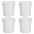 thumbnail image 3 of 4pcs Paint Buckets for Painting 500ml Empty Paint Cans Plastic Paint Containers with Lids Plastic Paint Can Paint Pail Small Paint Storage Containers for Leftover Paint White, 3 of 8