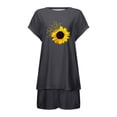 thumbnail image 3 of MAIHAN Women Casual Outfits Summer Beach Vacation Clothes Short Sleeve Tops Shorts Women 2 Piece Outfits Sets Casual Casual Two-Piece Outfit, 3 of 3