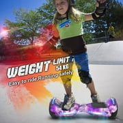 Hoverstar Flash Wheel Hover board 6.5 In. Bluetooth Speaker with LED Light Self Balancing Wheel Electric Scooter , Galaxy