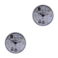 thumbnail image 3 of maskred Compact Wall Clock with Powerful Suction Cup Water Resistant for Bathroom Kitchen White 75 x 35mm 2Set, 3 of 6