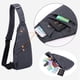 thumbnail image 4 of Mochila bandolera TOLOG Anti-Thief Bandolera en el pecho, gris, 4 of 7