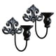 thumbnail image 2 of 2 candelabros de pared para velas, candelabros colgantes, adornos Negro, 2 of 9