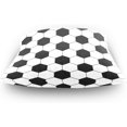 thumbnail image 4 of Abstract Soccer Football Pattern Velvet Plush Throw Pillow Cushion Case Cover - 16" x 16" - Invisible Zipper Home Decor Floral for Couch Sofa No Pillow Insert, 4 of 5