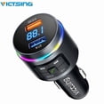 thumbnail image 3 of RHEA- Bluetooth5.0 Fm Transmitter Qc3.0 Led Backlit Wireless Radio Adapter Mp3 Player, 3 of 6