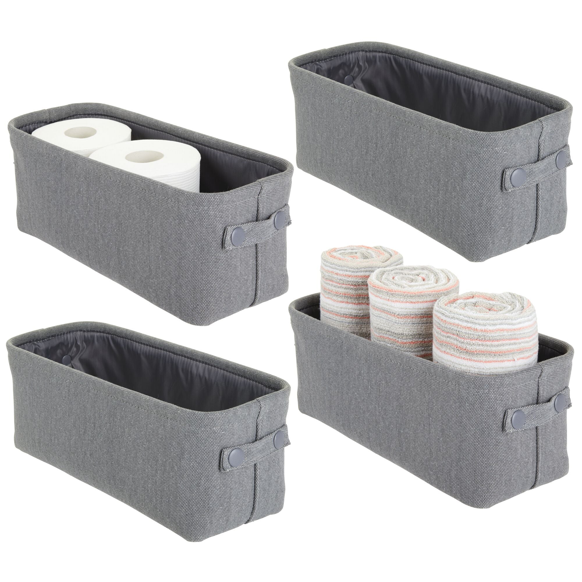 small fabric storage boxes