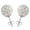 AB White Crystal, variant on QQTDFG 1 Pair Stainless Steel Sparkle Crystal Ball Stud Earrings for Women Ear Piercing-White Crystal-12mm