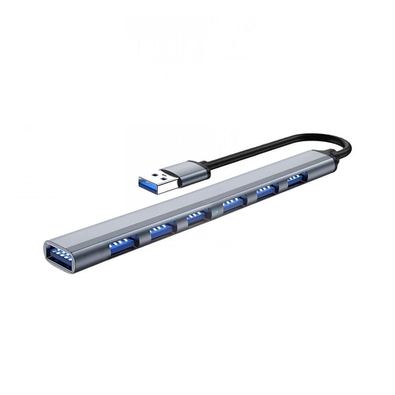 GJX 7 in 1 USB Hub Laptop Docking Station Plug and Play 7 in 1 Docking Station USB to USB