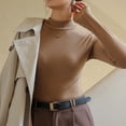 thumbnail image 3 of Women's Tops Long Sleeve Shirts Slim Fitted Casual Pullovers Tee Basic Tops, 3 of 6