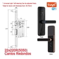 thumbnail image 2 of Door Lock, Tuya Electronic Smart Door Lock With Biometric Finrprint / Smart Card / Password / Key Unlock/ USB Emerncy Char ,Easy to Install, 2 of 7