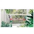 thumbnail image 3 of Comedero para Pájaros Comedero para Pájaros con Ventana 2 Soportes de Acero, con Puertos de Alimentación, Comedero para Pájaros Al Aire Libre Fácil de Llenar,40 cm, 3 of 5