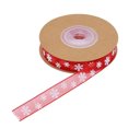 thumbnail image 1 of Christmas Ribbon 10m x 1cm, Red Snowflake Ribbon Christmas Ribbon for Crafts Making Gift Wrapping Winter Holiday Xmas Decor, 1 of 5
