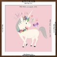 thumbnail image 5 of Art.com I Believe in You Unicorn Art Print by Heather Rosas, Brown Frame Wall Art, 29" x 29", 5 of 5