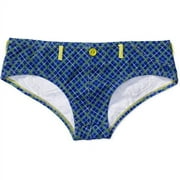 No Boundaries Blue Cobalt Plaid Boyshort