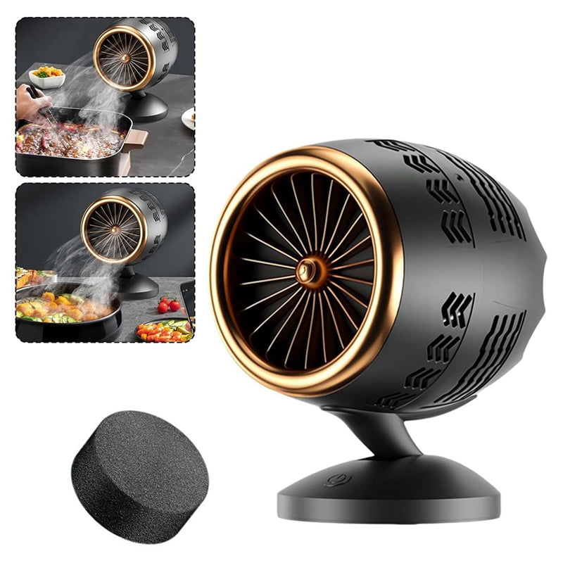 Portable Oil Fume Purifier Adjustable Angle Desktop Kitchen Range Hood with Removable Filter