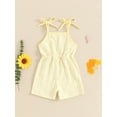 thumbnail image 5 of Musuos Baby Girls Summer Jumpsuits 6M 12M 18M 24M Solid Color Sleeveless Short Cami Playsuits Infant Casual Romper, 5 of 9