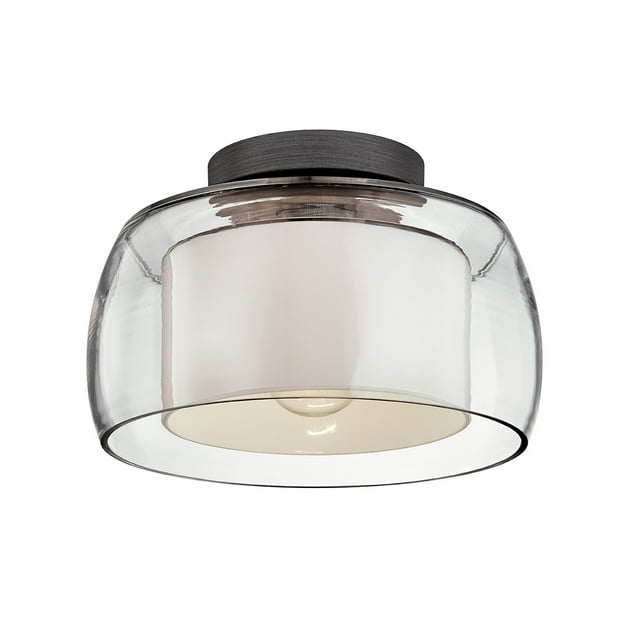 Troy Lighting C7560-GRA Candace 12.5" Flush Mount Light in Graphite Finish