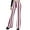 Red, variant on Odeerbi Pants for Women 2025 Casual Pants Trendy Striped Printed High Waist Flare Pants Black