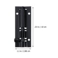 thumbnail image 2 of WEAVILUX 2Jgo De Seguridad Para Puerta En Inoxidable Negro Con Agujeros Para Tornillos, 2 of 5