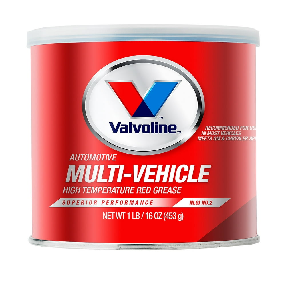Valvoline MultiVehicle High Temperature Red Grease 1 LB Tub Walmart