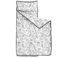 thumbnail image 2 of Baseballs Popcorn White Pattern Teens Toddler Nap Mat with Pillow, Sleeping Mat Bag for Preschool Daycare 51"x22", 2 of 5