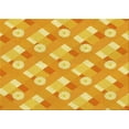 thumbnail image 1 of Ahgly Company Indoor Rectangle Patterned Neon Orange Area Rugs, 2' x 5', 1 of 6