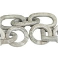 thumbnail image 4 of 9", 9", 13"W Gray Marble Handmade Geometric 3 Link Chain Sculpture with Various Shapes, by DecMode (3 Count), 4 of 7