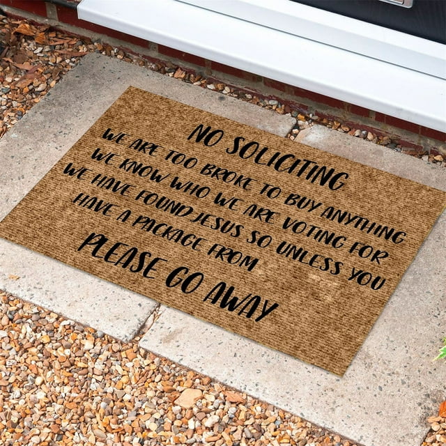Cqxid Tapis à Moins de 10 $ Mots Anglais Amusants Paillasson 60*40 cm Antidérapant Tapis de Porte Sale Entrée Porte d'Entrée Extérieur Tapis de Porche Antidérapant Polyester