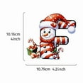thumbnail image 1 of Acrylic 2D Christmas Cute Snowman Letter Hanging Decoration, Customizable Ornament with Ribbon Options for Tree or Gift, High-Resolution Print for Personalized Holiday Keepsake, 1 of 9