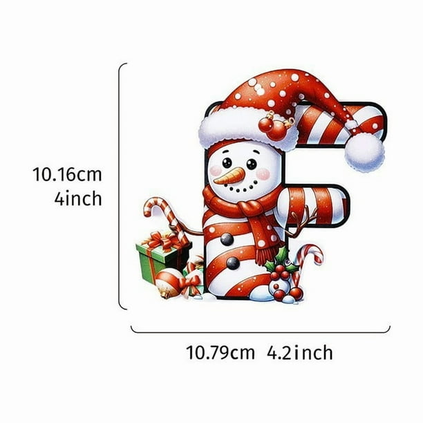 Custom Personalized Christmas Ornament with Snowman Santa Hat Design, Festive Holiday Tree Hanging Decoration for Family Gift Giving, Home Party Decoration, Memorial Keepsake