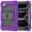 Purple+Black, variant on for iPad Pro 11 2022/2021/2020/2018 Case with PET Screen Protector Pencil Holder Stand Shoulder Strap | Heavy Duty Protection 3 Layer Silicone PC Case for iPad Air4/Air5 | Skyblue Beige