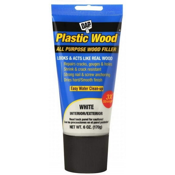 Woodfill Plastic Wht 6oz