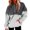 Gray, variant on jsaierl Hoodies for Women Graphic Casual Top Long Sleeve Plus Size Shirt Lightweight Color Block Pullover Sweatshirt with Pocket